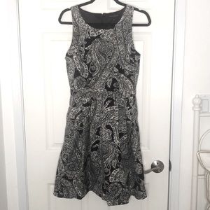 Banana Republic Purple Paisley Dress